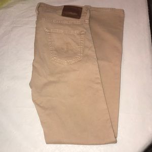 MEN’s AG tan jeans